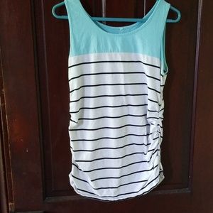 Striped Maternity Shirt. Size XL